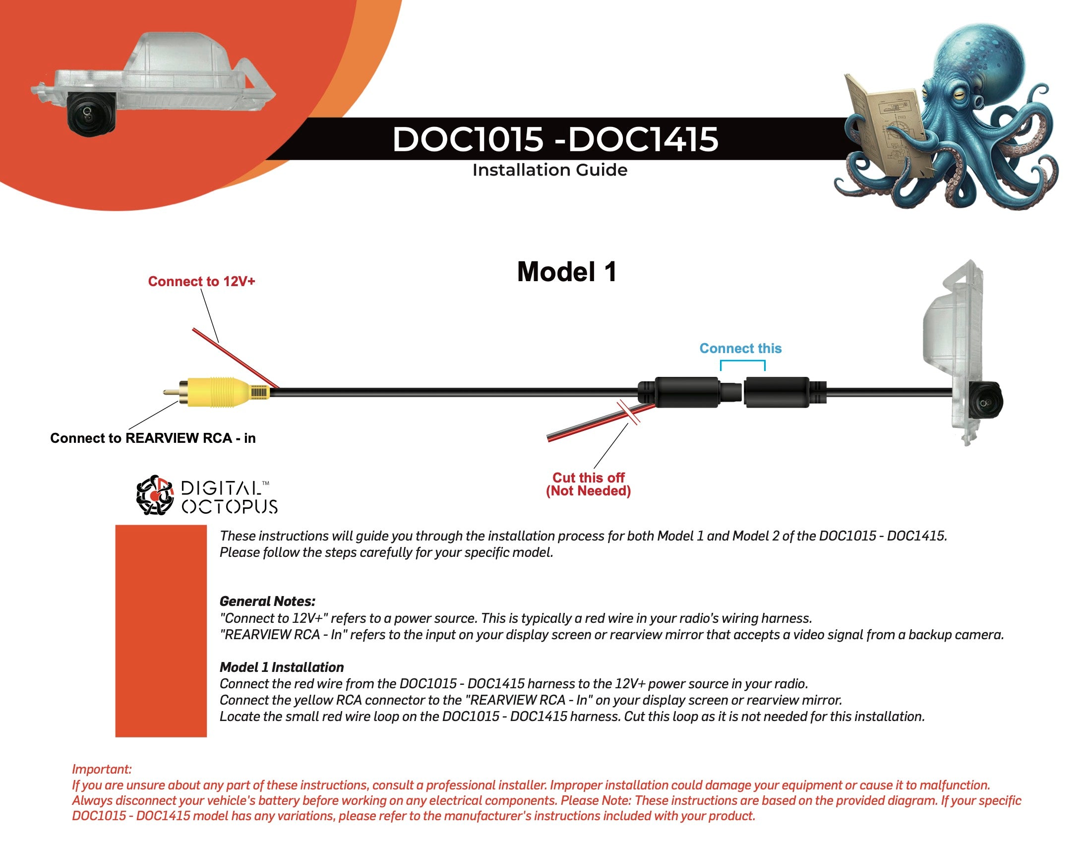 DOC-1013 R2 Rearview Camera